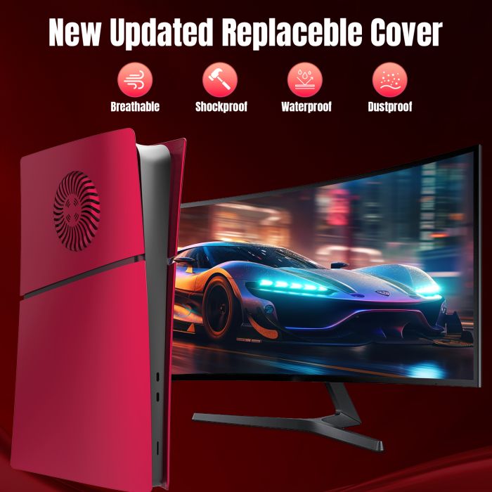 Змінні панелі для Sony PlayStation 5 SLIM (2023 року) Digital (Red)