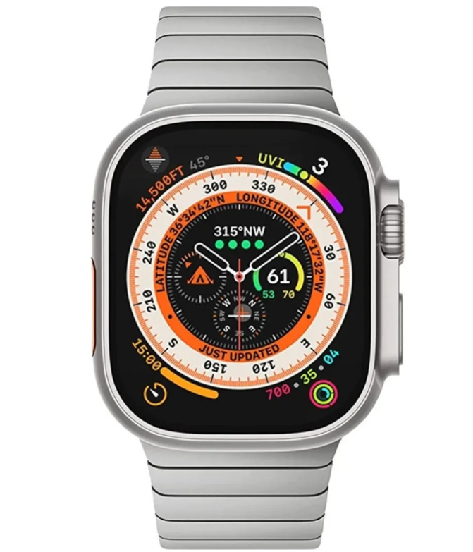 Ремінець мтеличний IRON для Apple Watch 49/45/44/42 mm AAA+,  (Сірий)
