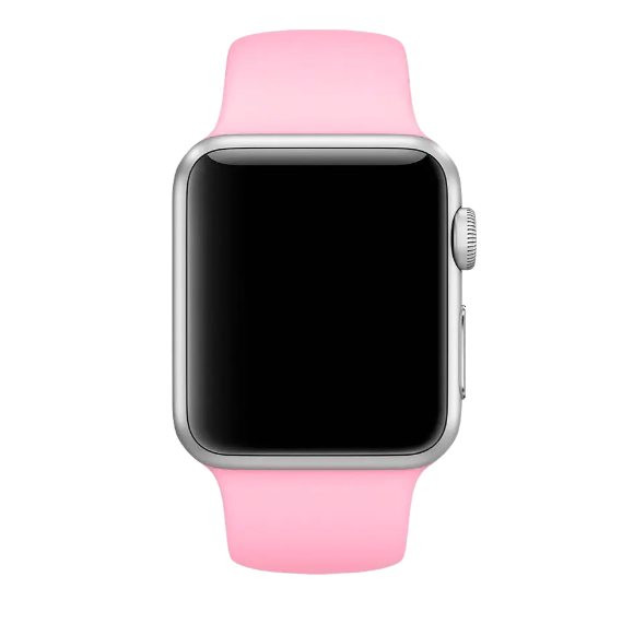 Ремінець силіконовий для Apple Watch 42 / 44 / 45 / 49 AAA+,  (Розовый / Barbie pink)