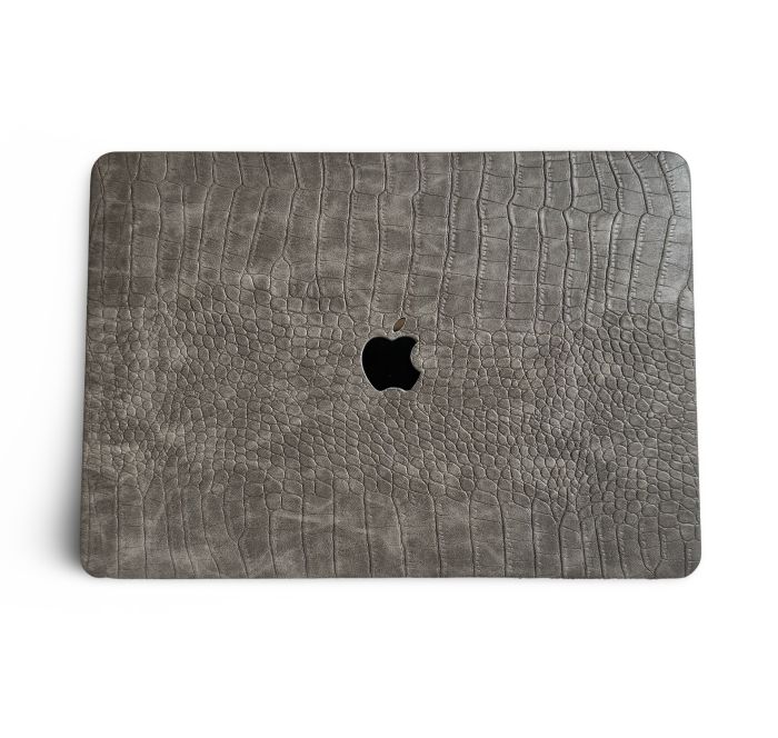 Чохол накладка шкіряна на MacBook Pro 16.2 A2485 | A2780 (Теплий сірий)