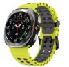 Двоколірний силіконовий ремінець для Samsung Watch Ultra 47 мм (лайм)