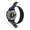 Нейлоновий ремінець на липучці для Garmin Fenix 7/7X/6X/5X/6/5 22ММ.  (Синьо-чорний)