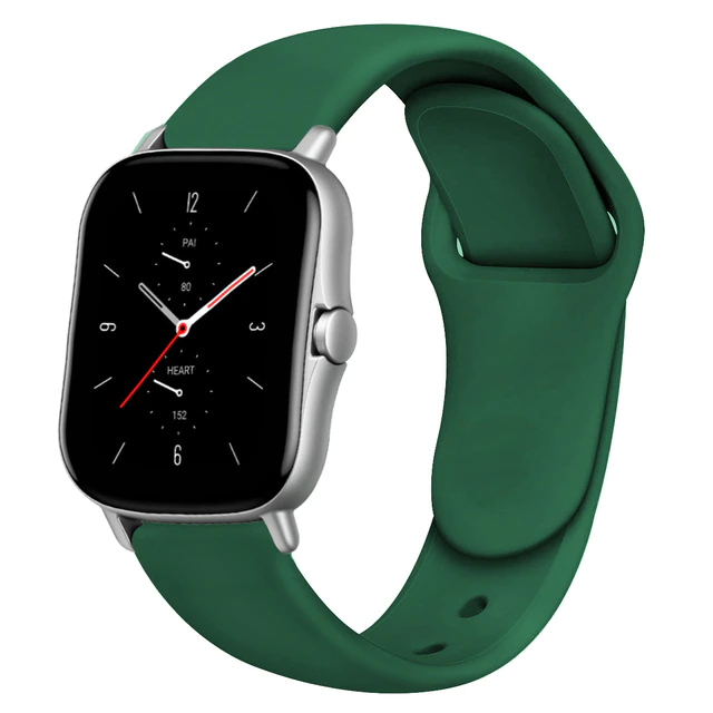 Ремінець силіконовий Classic 22 мм (Зеленый / Forest green)