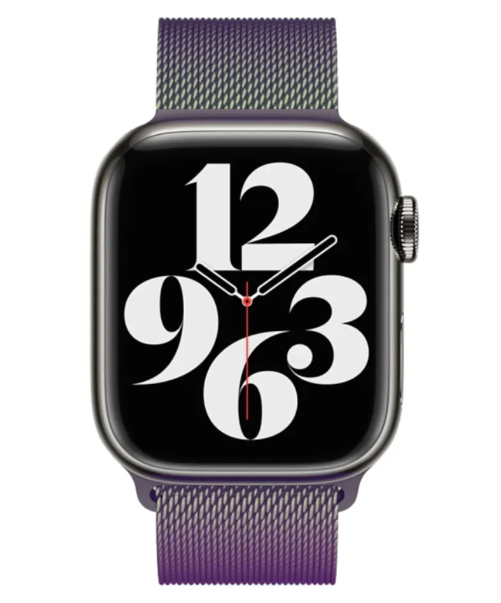 Міланська петля Apple Watch 42 / 44 / 45 / 49 AAA+ , Фіолетовий (Різнокольоровий)