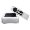 Силіконовий набір чохлів для Apple TV 4K 2022 / 3-го покоління (Apple TV 7) (White )