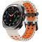 Двоколірний силіконовий ремінець для Samsung Watch Ultra 47 мм (бежевий)