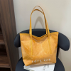 Стильна жіноча сумка-тоут TOTE BAG — містка, формат A4 (жовта)