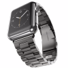 Ремінець металевий BlackPink 3-Bead Metal Band для Apple Watch 38 | 40 мм, Silver (Чорний)