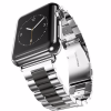 Ремінець металевий BlackPink 3-Bead Metal Band для Apple Watch 38 | 40 мм, Silver (Серебряный с черным)