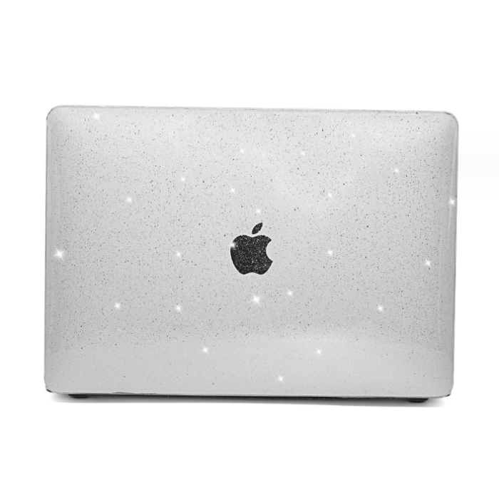 Чохол для MacBook Air 13.6" M2 (Model - A2681) з блискітками (Прозорий)