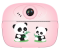 Дитяча миттєва камера з принтером PANDA  + 3 рулони для друку(DIY Instant Camera) (Pink)