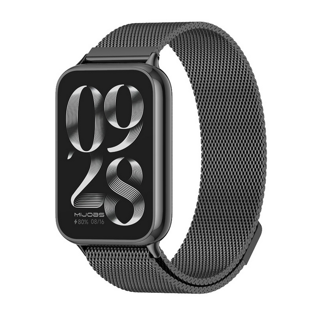 Металевий ремінець Milanese Loop для Mi Band 8 Pro / 9 Pro / Redmi Watch 4 & 5 (Black)