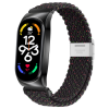 Ремінець для MiBand 7 тканинний, (Black / Green)