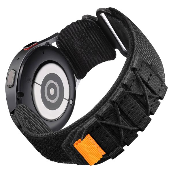 Ремінець нейлоновий для годинника 22 mm тактичний Military, (Black)
