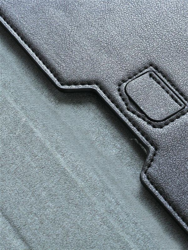 Чохол-конверт-підставка Leather PU для MacBook 13 (Чорний)