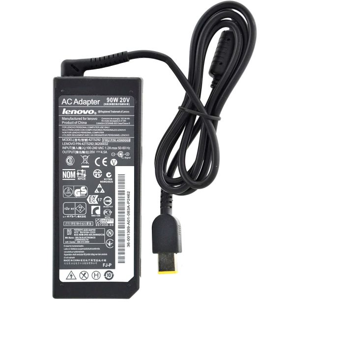 Блок Живлення для ноутбука Lenovo (20V 4.5A 90W) прямокутний штекер IdeaPad Flex 2 14