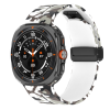Камуфляжний силіконовий ремінець з магнітною пряжкою для Samsung Galaxy Watch7 Ultra 47 мм (білий)