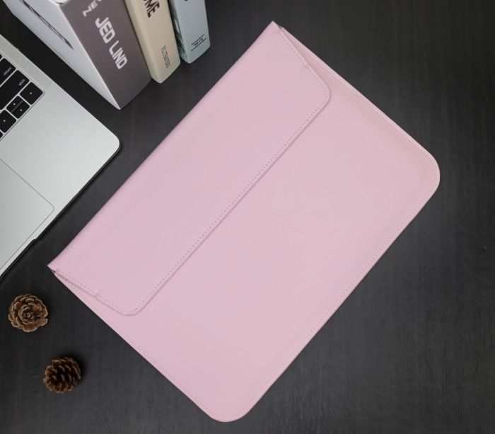 Чохол-конверт-підставка Leather PU для MacBook 13 (Рожевий)