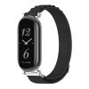 Ремінець Alpine GT4 текстильний  для Mi Band 8 / 9 (Чорний+срібний)