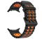 Двоколірний силіконовий ремінець для Samsung Watch Ultra 47 мм (чорний+помаранчевий)