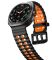 Двоколірний силіконовий ремінець для Samsung Watch Ultra 47 мм (чорний+помаранчевий)