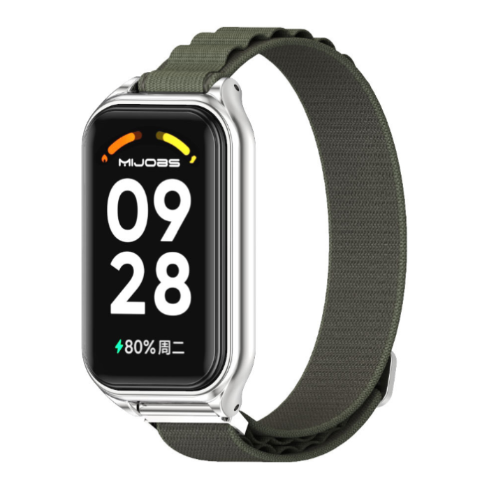 Ремінець Alpine loop для Xiaomi Mi Smart Band 8 Active (Зелений)