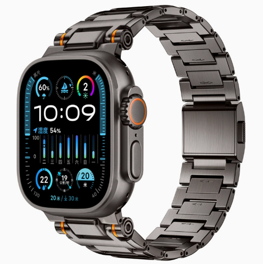 Металевий ремінець PG151 для Apple Watch 49/45/44 мм (Ultra / Series 11–1) (titanium)
