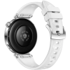 Силіконовий ремінець з крижаним візерунком для Huawei Watch GT5 (18 мм) із кнопковою системою кріпле (Білий)