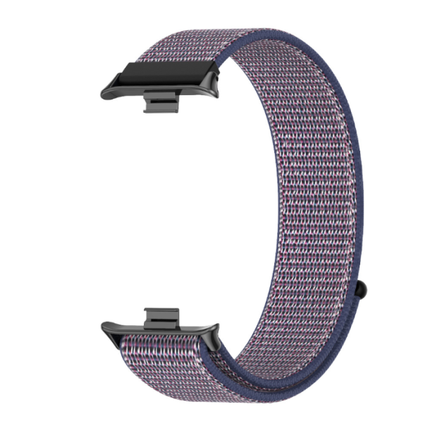 Нейлоновий ремінець з липучкою для Redmi Watch 4 / 5, Mi Band 8 Pro / 9 Pro (Синій+чорний)