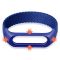 Тканинний монобраслет Braided Solo Loop для Xiaomi Mi Band 3 | 4 | 5 | 6 (Розмір M - 170 мм), Чорний (Синій)