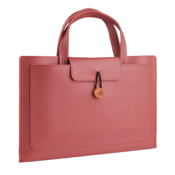 Сумка-чохол для ноутбука 15.6"/16" PU шкіра (Червона)