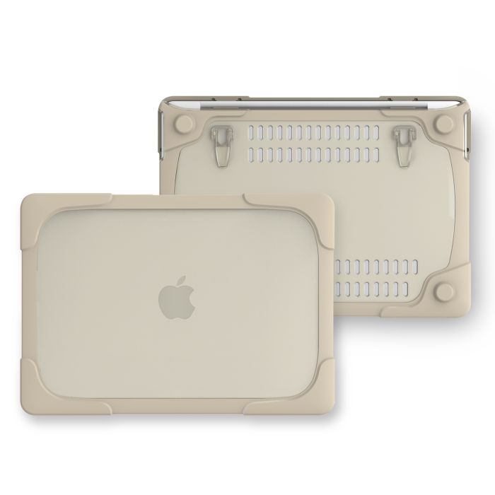 Протиударна накладка BlackPink для MacBook Air 2018-2020 Пластиковий, Фіолетовий (Бежевий)