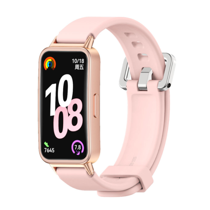 Силіконовий ремінець Mijobs для Huawei Band 11 Pro (рожевий)