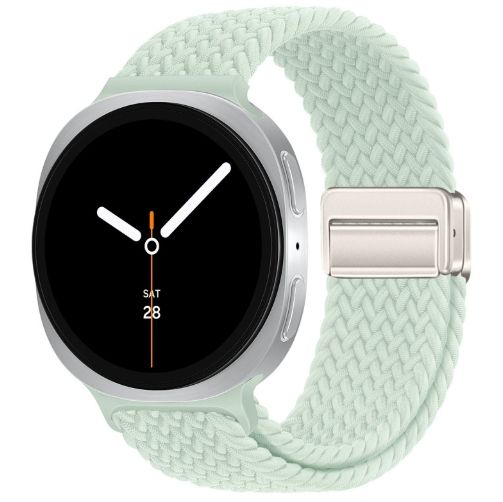 Ремінець плетений нейлоновий з магнітною застібкою для Samsung Watch 22 мм (light mint)