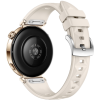 Силіконовий ремінець з крижаним візерунком для Huawei Watch GT5 (18 мм) із кнопковою системою кріпле (Бежевий)
