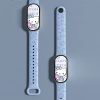 Силіконовий ремінець для Xiaomi Mi Band 8/9 з лазерним гравіюванням HELLO Kitty (Блактиний)
