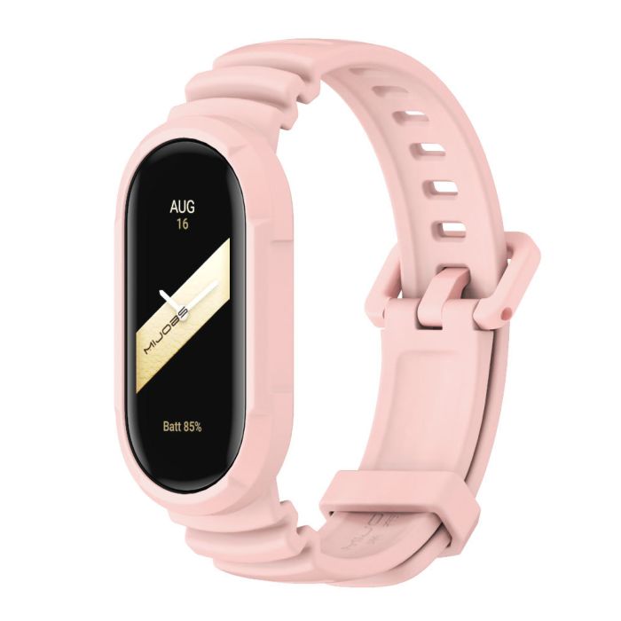 Ремінець силіконовий MIJOAS для Miband 8/9 (Рожевий)