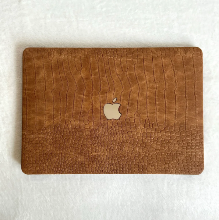 Чохол накладка на MacBook Pro 13  M1/M2/M3 ШКІРЯНИЙ (Рижий)