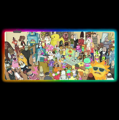 LED килимок для мишки "Rick and morty" 80*30 см (24)