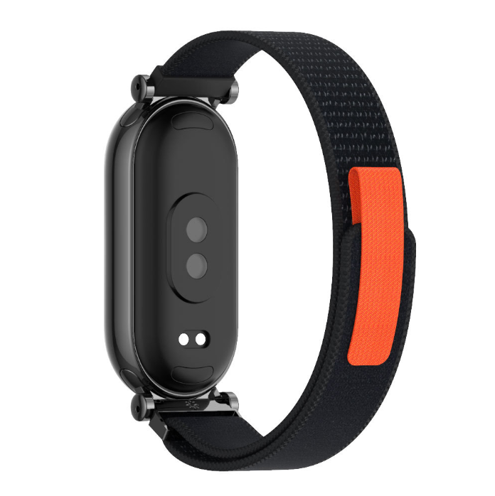 Тканинний ремінець GT4 з липучкою для Mi Band 8 / 9 (без капсули) (Чорний)