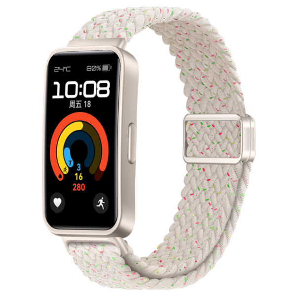 Ремінець для браслета Huawei Band 8/Huawei Band 9 (Бежевий в крапку)